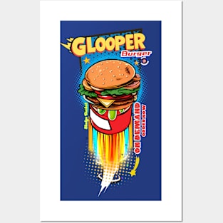 Glooper Space burger on demand "Call Now" Posters and Art